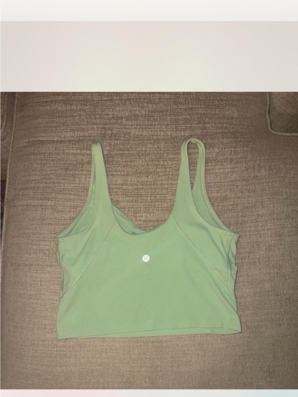 lululemon athletica Mint Green Scoop Crop Top